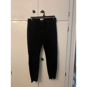 Pistola Black Wash Distressed‎ Hem Skinny Jeans Size 30